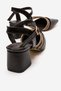 Women's High Heel Shoes Brown Crinkled - 4