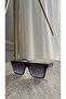 Kora Futuristic Black Oversize Unisex Sunglasses – Uv400 Full Protection - 3