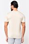 Men Sportswear Fit Short Sleeve Training T-Shirt, Beige - 4