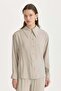 Low Sleeve Basic Modal Shirt Stone - 2