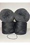 Black Italian Mercerized Viscose, Black Glitter (5 Layers of Yarn) (Summer, Seasonal) Knitting Yarn 200Gr - 2