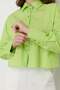 Basic Crop Cotton Shirt Pistachio Green - 2