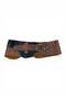 Caldria Double Color Tan & Bitter Brown Design Genuine Leather Belt