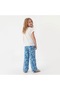Girls' Loose-Ended Short Sleeve Set - 3