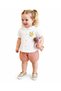 Baby Girl Embroidered Shirt and Shorts Muslin Set 2-Piece Set