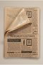50 Pieces of Self-Patterned Oil Paper |   Printed Kraft Serving Paper |   Service and Presentation Paper |   40X27 cm