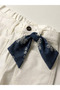 Girl's 2-Piece Set Embroidered Tie-Up Balloon Sleeve Crop Top High Waist Gabardine Pants for Holidays Daily Special Occasions - 4