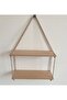 Halatlı Duvar Rafı 2 li MDF - 2
