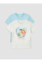 Esvab • Modern & Distinctive Zero Roba Collar Printed Girls' 2-Piece T-Shirt