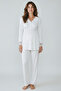 Maternity Set 3-Piece Set - Elegant Lace Maternity Pajama Set - Cotton Set with Dressing Gown and Nursing Features - 3