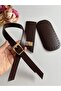 Shiny Faux Leather Strap, Base, and Cover Set for Knitted Bags - 2