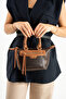 Mega Bag - Soft Faux Leather Multi-Compartment Shoulder Bag Model: (652)