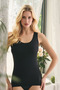 Women's 3-Piece Cotton & Modal Thick Strap Tank Top – Soft Textured & Breathable, Flexible Everyday Wear - 2
