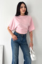 Women's Crop Blouse – Stylish Short Sleeve Top with Ruffle Detail - 5