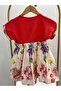 Girls' Flower-Patterned Summer Dress - 6