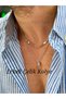 Men's Steel Necklace 316L Antiallergic Double Stone Italian Chain Daily Combination - 3