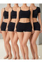 Modal Iz Yapmaz Women's Black Boxer Panties 5-Pack - 2