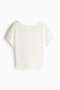 Batwing-sleeved jersey top - 4