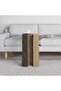 Muju C End Table 30cm W- Dark Brown/Hitit/Sapphire Oak