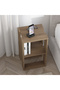 Lonie Modern Nightstand with Shelf - Multi-Functional Side Table for Bedroom & Living Roomd Color Hitit D30.0XH55.0XW34.0 - 4