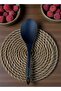 Ultra Hard Tip Heat Resistant Silicone Colander Spatula Spoon Set 4 Pieces Black - 2