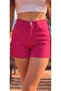 Elastic Waist Mini Shorts Denim Without Lycra Elastic Waist - 7