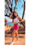 Elastic Waist Mini Shorts Denim Without Lycra Elastic Waist - 4