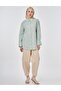 100% Cotton Floral Embroidered Tunic Water Green - 2
