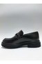Genuine Leather Buckle Loafer Brown Classic Casual Model Men's Shoes - 3