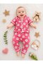 100% Cotton Short Sleeve Buttoned Summer Daisy Patterned Girls Boys Unisex Baby Pajama Set - 2