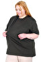 Mode XL Real Big Size Women's T-Shirt Lycra Combed Cotton 20149 Haki - 7