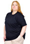 Real Plus Size Women's Basic T-Shirt 100% Cotton Combed 20031 Dark Blue - 2