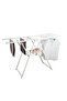Folding Clothes Drying Rack,Aluminum Alloy,150cm Drying Space,White,for Home Laundry