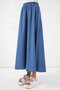 Women's Denim Elastic Waist Long Denim Skirt Hzl26W-Bd180621 - 5