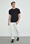 Modal Trousers with Tie Waist and Pockets - 3