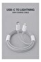 كابل USB-C إلى Lightning بقوة 30 واط للشحن السريع، طول 1 متر، مجدول ومتين، يدعم تقنية PD للآيفون والآيباد