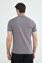 Striped Half Zip Polo Neck T-Shirt - 7