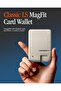 Classic LS (MagFit) MagSafe Wallet Card Holder [3 Cards] Hardshell for iPhone 17/16/15/14/13/12 Pixel 10 PixelSnap & MagSafe Compatible Magnetic Cases - Stone - 2