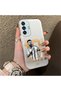 Samsung Galaxy M15 Compatible Hard Acrylic Back Silicone Edge Lens Protection Case - 2