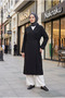 Women's Comfortable Fit Collar Detailed Side Tie Hijab Cap Jacket - 2