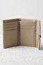 Beige Stylish Metal Locking Women's Wallet Mg2844 - 2