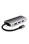 موزع منافذ L'avvento Type-C 5 في 1، 3 منافذ USB 3.0، منفذ HDMI بدقة 4K، مخرج طاقة 87 واط - 2