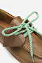 Misty Lace up Genuine Leather Barefoot Moccasin - 4