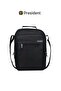 Men's Crossbody Messenger Bag, Nylon water resistant- Black