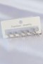 Brass Silver Color Heart Model Earring Set