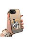 iPhone 17E Compatible Hard Acrylic Back Silicone Edge Lens Protection Case