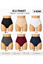 6 Pieces Laser Cut Seamless Extra High Waist Women's Panties Set - Extra Flexible and Non-Marking