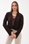 Women's Lace-Up Knitted Short Cardigan 260534 - 265279 - 3