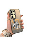 Samsung Galaxy S24 Ultra Compatible Hard Acrylic Back Silicone Edge Lens Protection Case