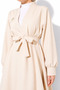 Women's Belt Detailed Plain Jacket and Trousers Top and Bottom Set 2150 - 2